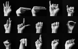 Hands Signing American Alphabet